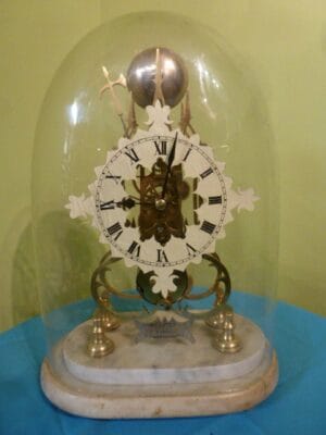Webster Single fusee skeleton Clock