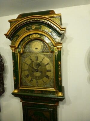 Watson of GT Yarmouth chinoiserie  automaton longcase clock