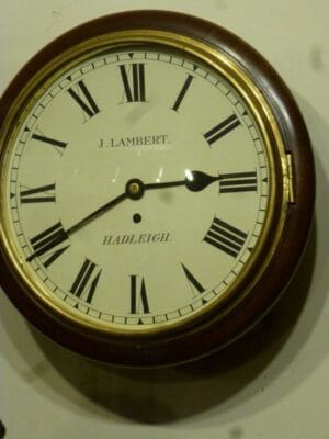 Lambert of Hadley, Mahogany wall clock