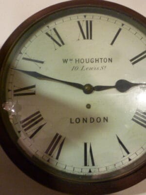 Houghton of London 8 Day Fusee Wall Clock